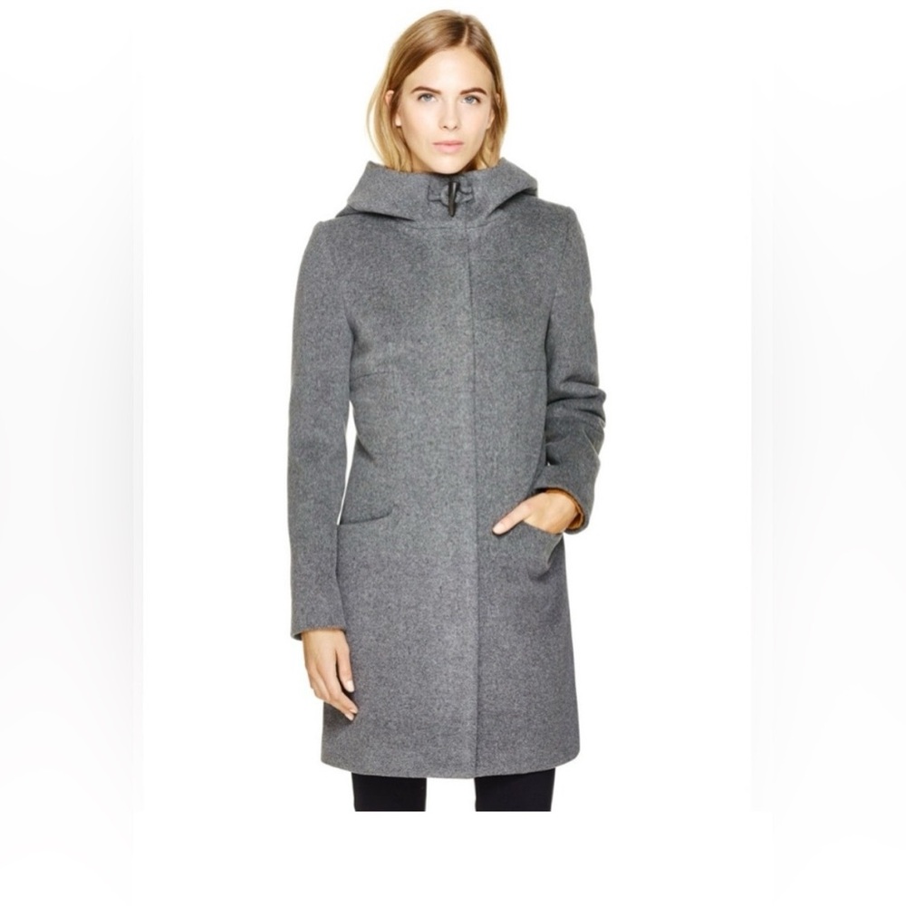 Aritzia Babaton Pearce Gray Hooded Wool and Cashmere blend coat